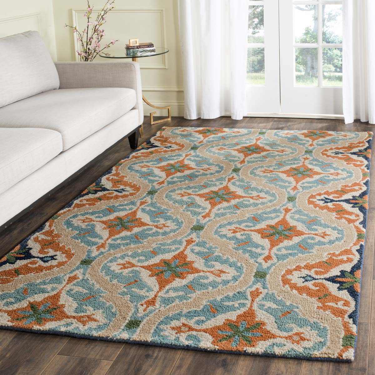 Safavieh Roslyn 595 Rug, ROS595 - Blue / Beige