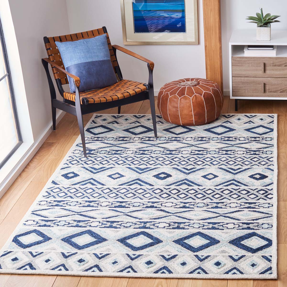 Safavieh Roslyn 602 Rug, ROS602 - Blue / White