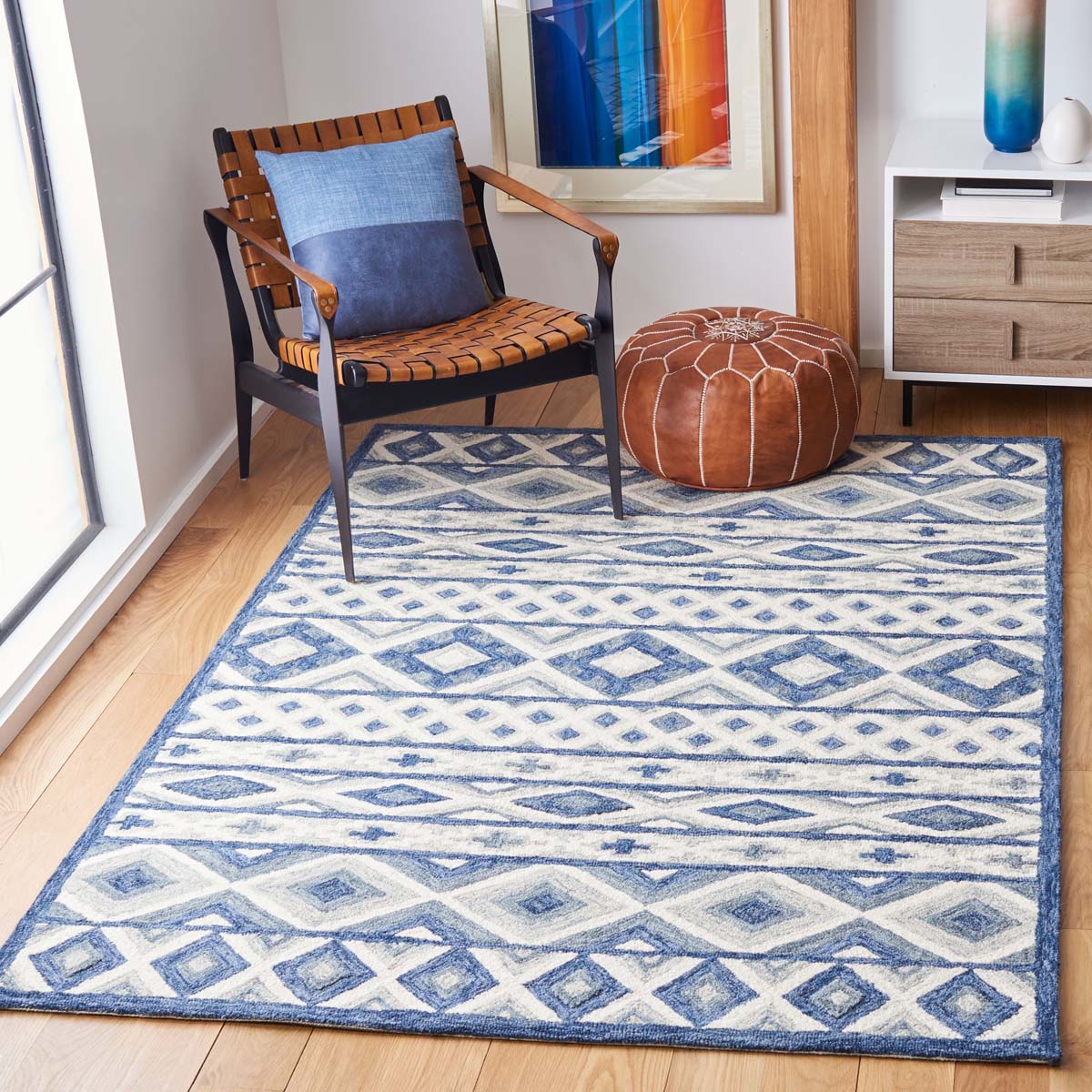 Safavieh Roslyn 602 Rug, ROS602 - Blue / Grey