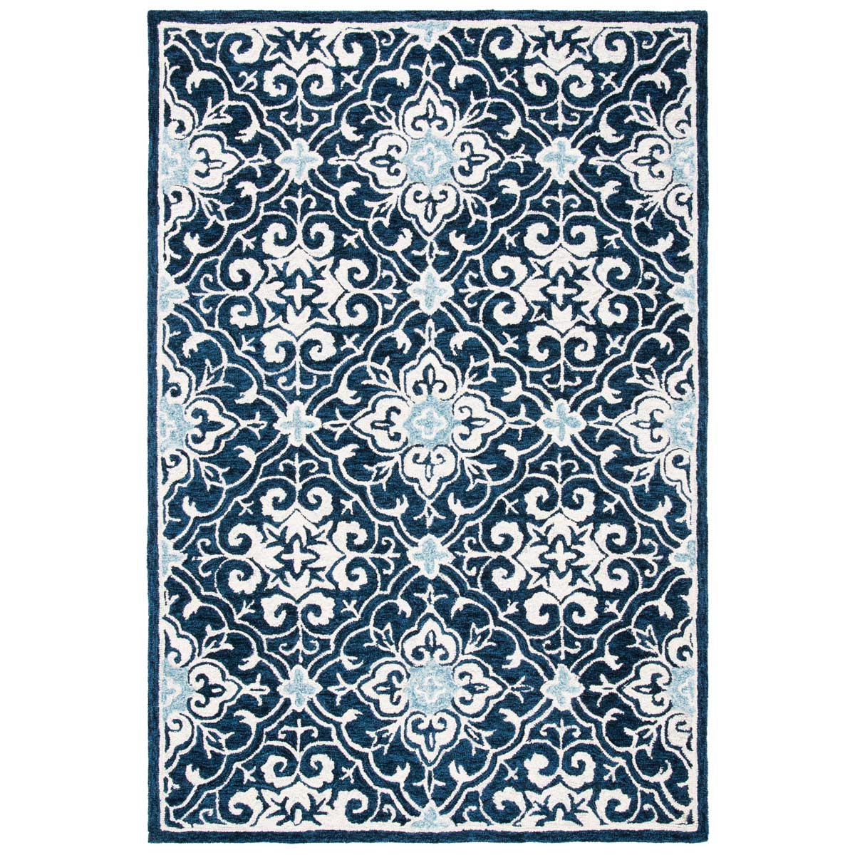 Safavieh Roslyn 603 Rug, ROS603 - Navy / Light Blue