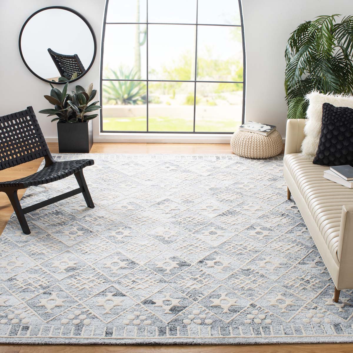 Safavieh Roslyn 803 Rug, ROS803 - Grey / Ivory