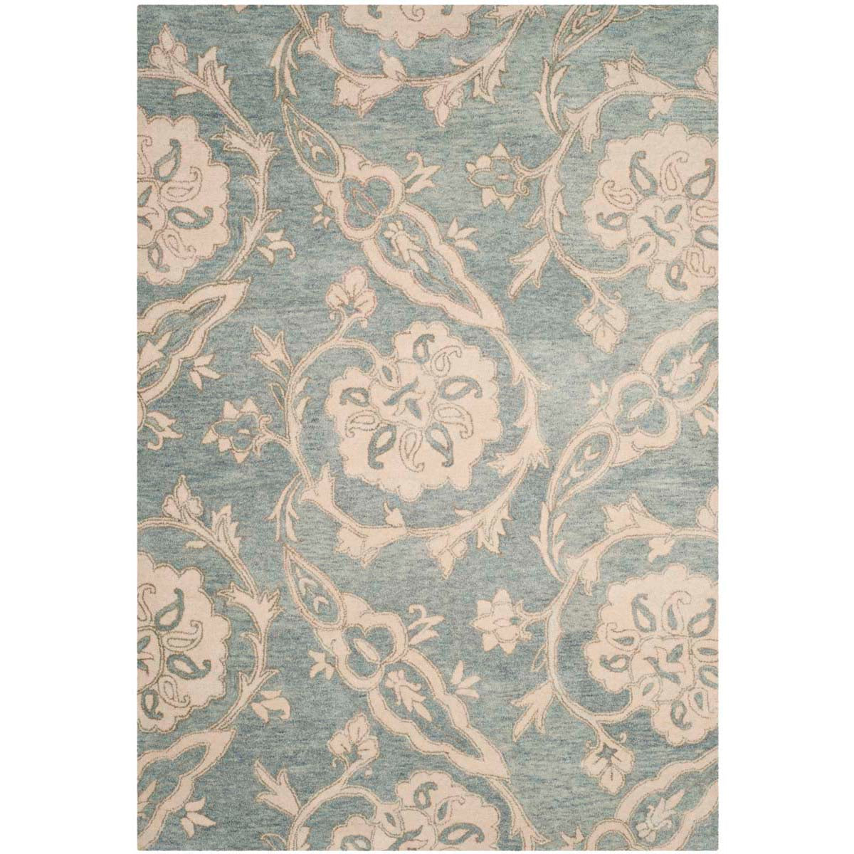 Safavieh Roslyn 901 Rug, ROS901 - Light Blue / Ivory