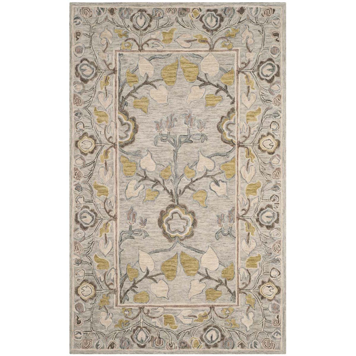 Safavieh Roslyn 908 Rug, ROS908 - Light Grey / Multi