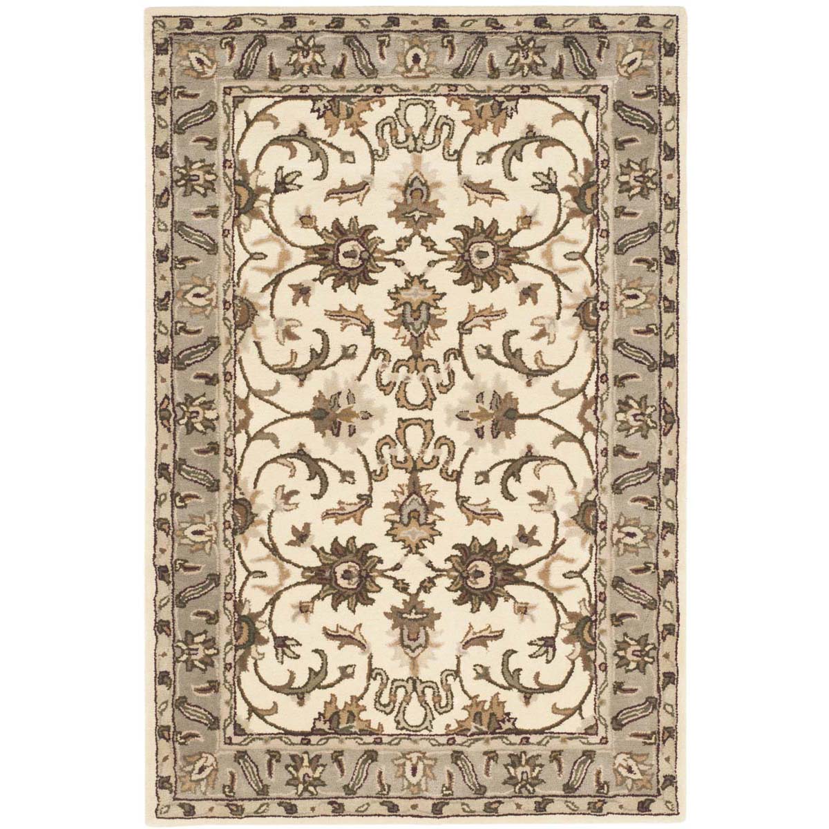 Safavieh Royalty 207 Rug, ROY207 - Ivory / Dark Beig