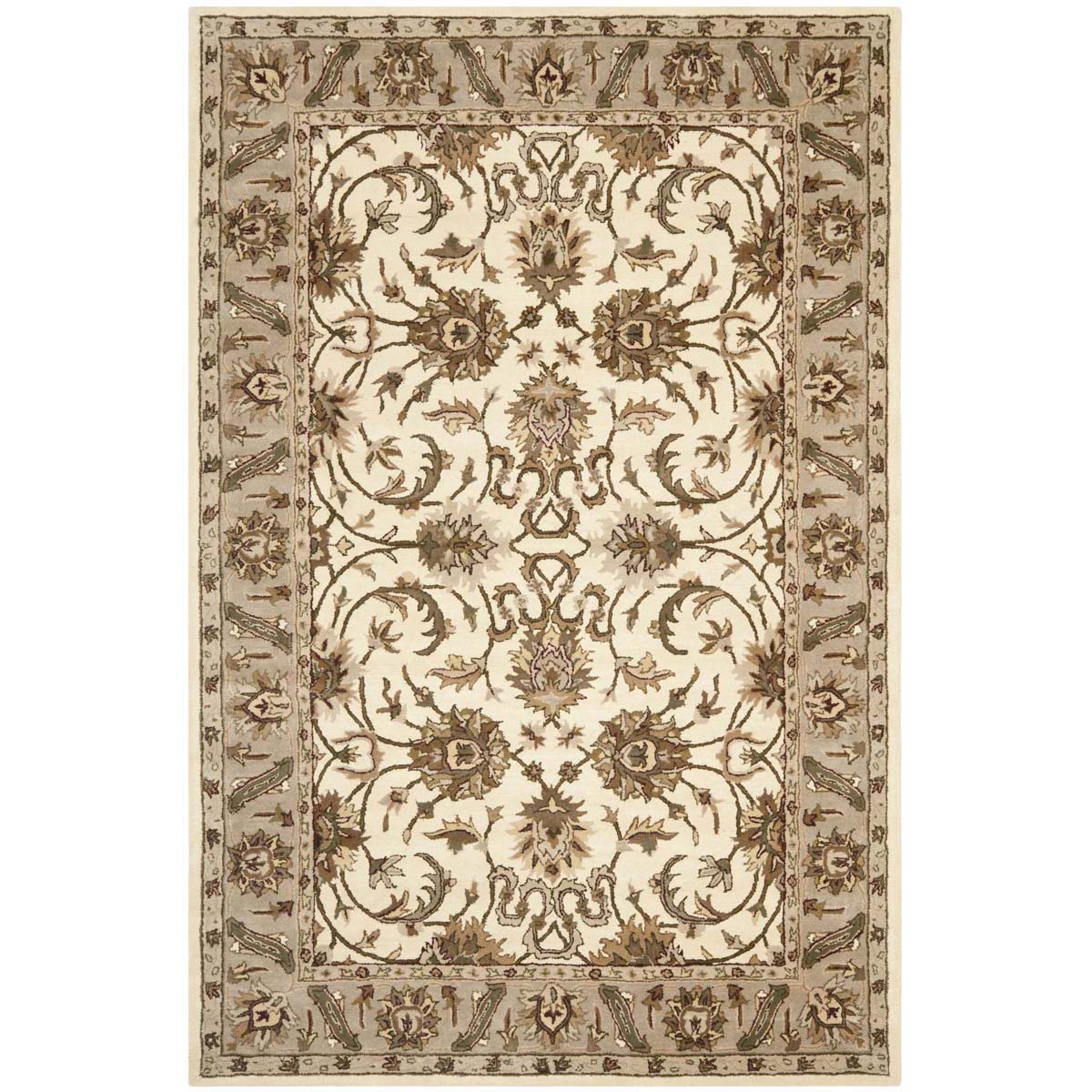 Safavieh Royalty 207 Rug, ROY207 - Ivory / Dark Beig