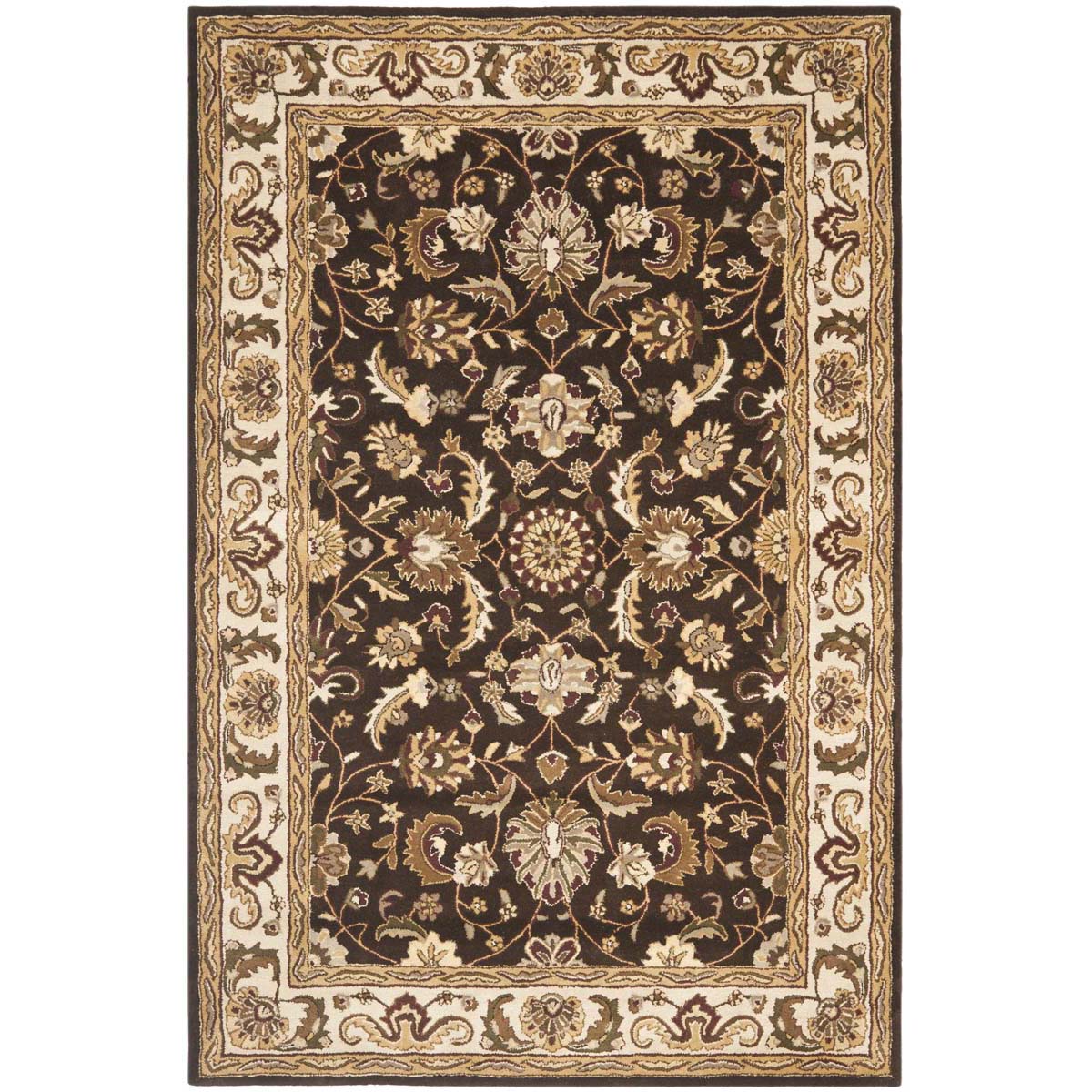 Safavieh Royalty 239 Rug, ROY239 - Chocolate / Beige