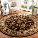 Safavieh Royalty 239 Rug, ROY239 - Chocolate / Beige