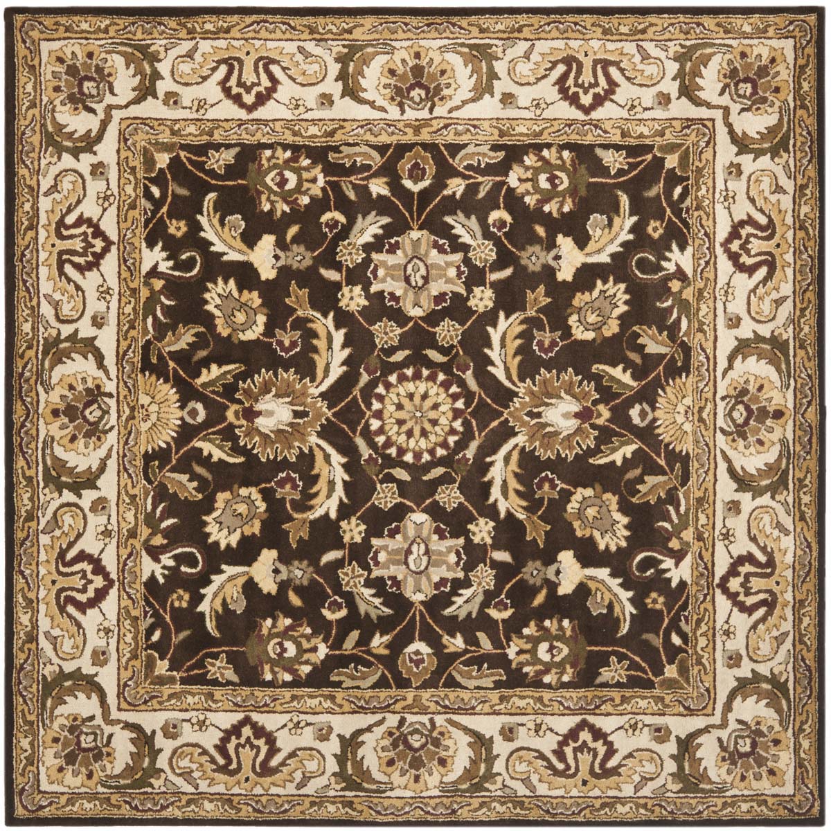 Safavieh Royalty 239 Rug, ROY239 - Chocolate / Beige