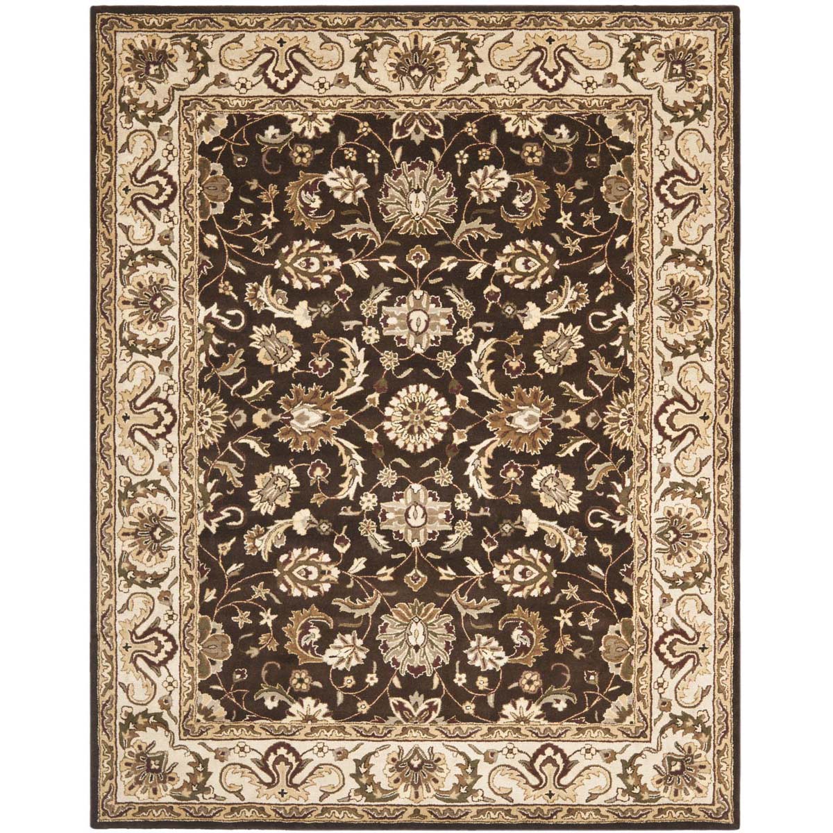 Safavieh Royalty 239 Rug, ROY239 - Chocolate / Beige