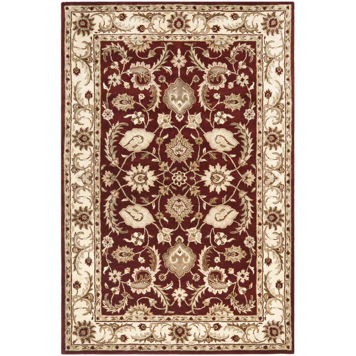 Safavieh Royalty 244 Rug, ROY244 - Red / Ivory