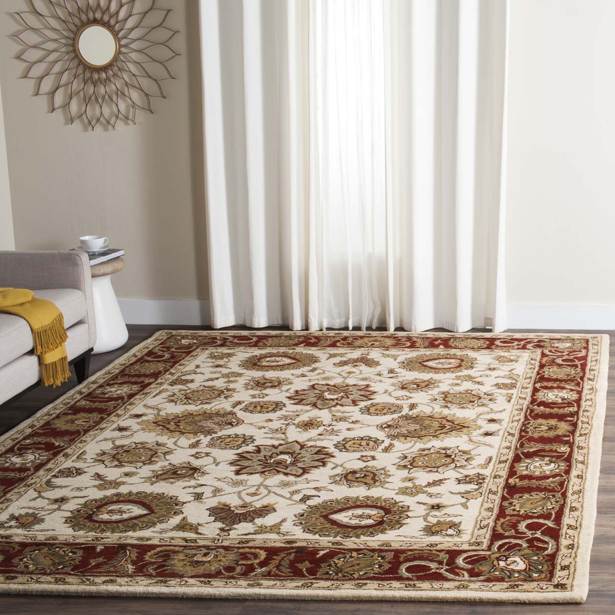 Safavieh Royalty 254 Rug, ROY254 - Ivory / Red