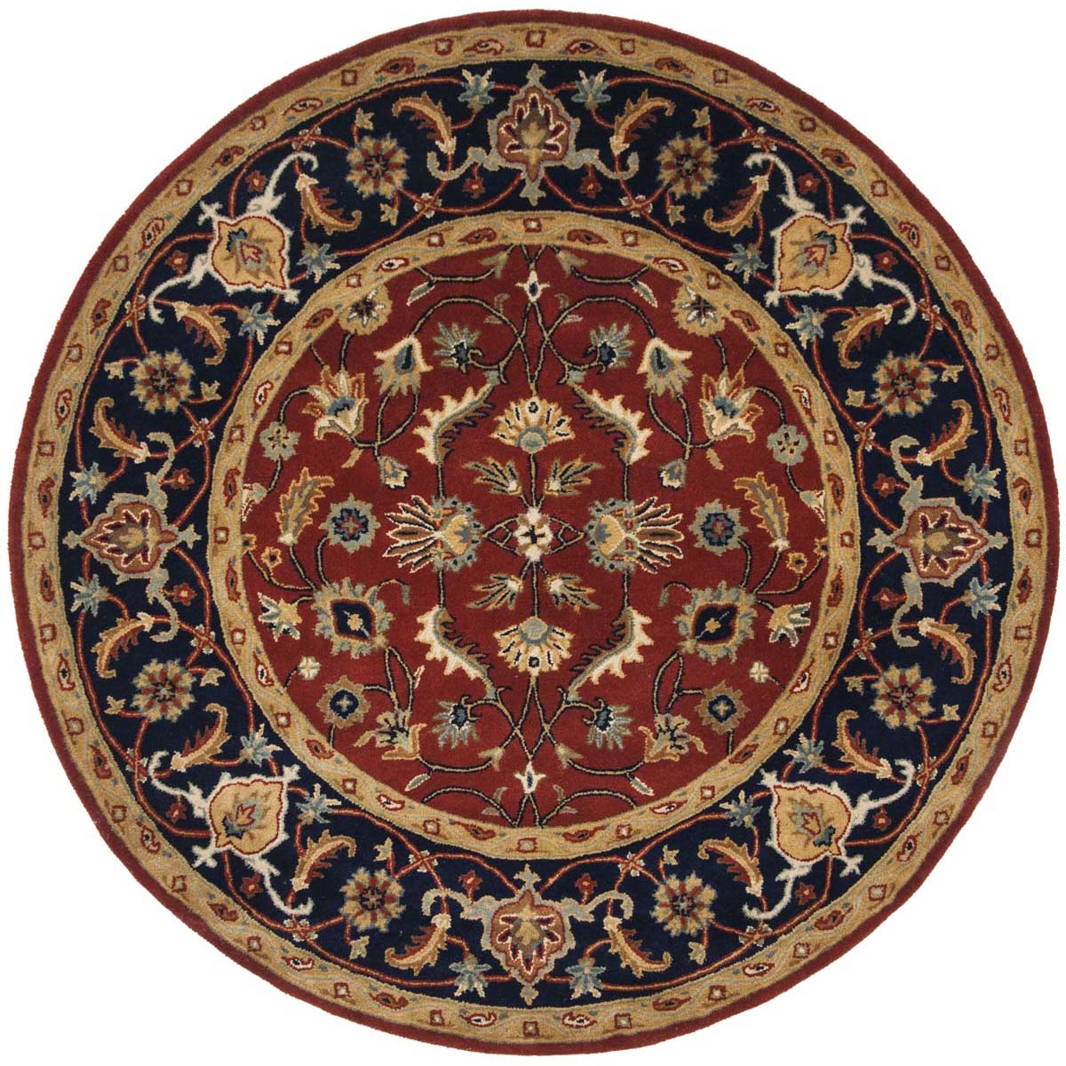 Safavieh Royalty 256 Rug, ROY256 - Rust / Navy