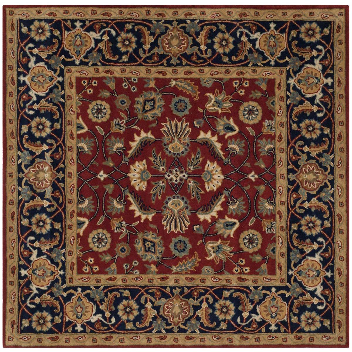 Safavieh Royalty 256 Rug, ROY256 - Rust / Navy