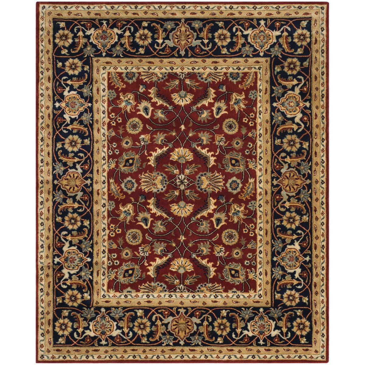 Safavieh Royalty 256 Rug, ROY256 - Rust / Navy