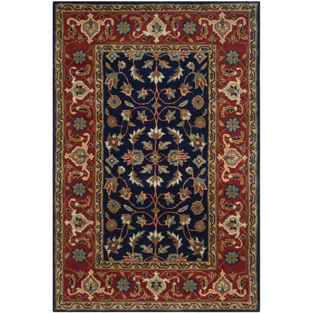 Safavieh Royalty 257 Rug, ROY257 - Navy / Rust