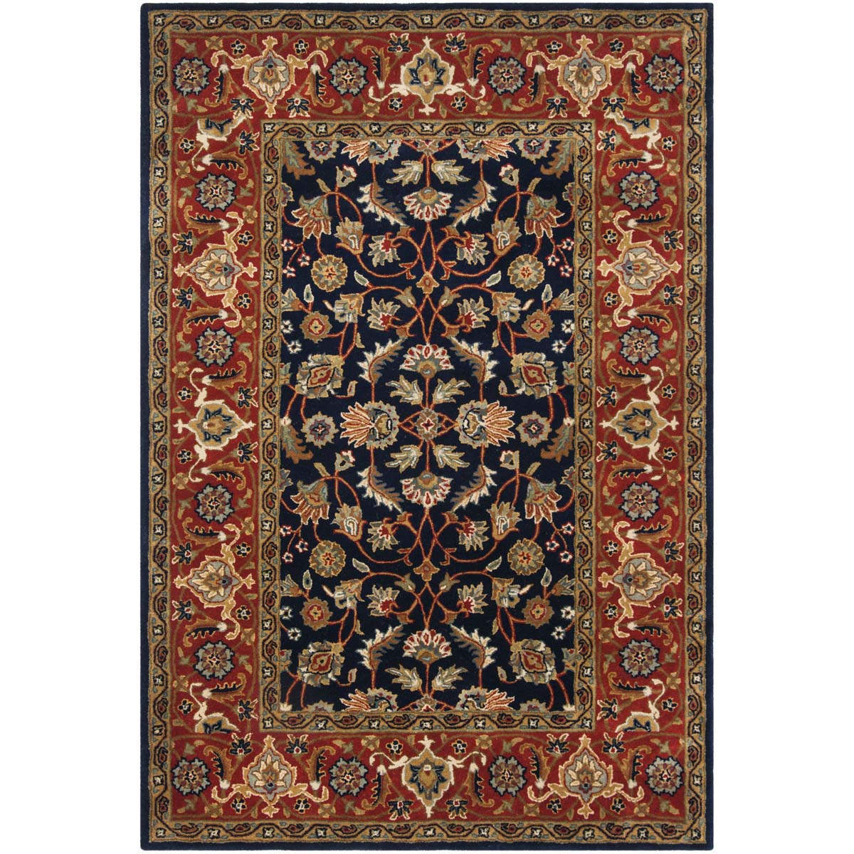 Safavieh Royalty 257 Rug, ROY257 - Navy / Rust