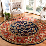 Safavieh Royalty 257 Rug, ROY257 - Navy / Rust