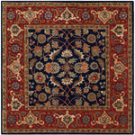 Safavieh Royalty 257 Rug, ROY257 - Navy / Rust