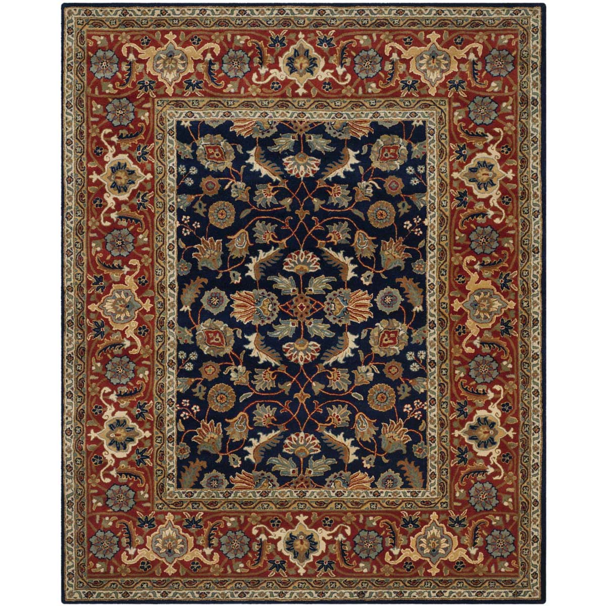 Safavieh Royalty 257 Rug, ROY257 - Navy / Rust