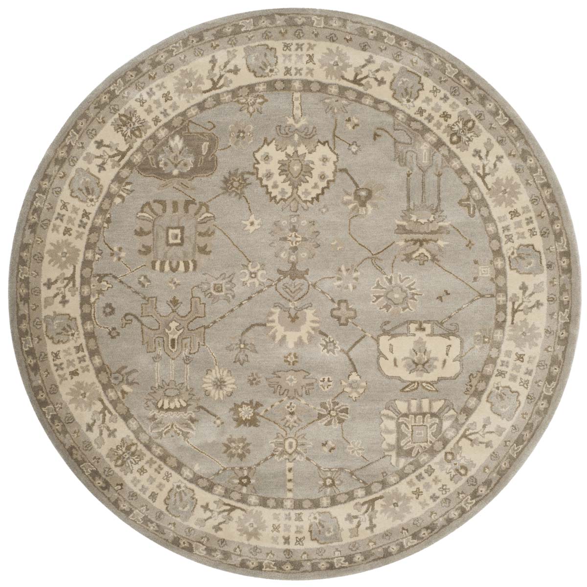 Safavieh Royalty 633 Rug, ROY633 - Silver / Cream