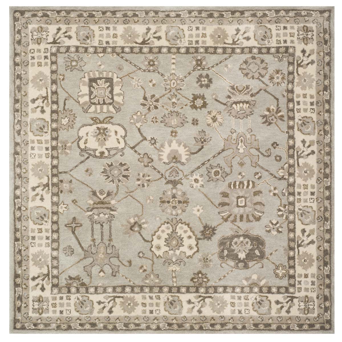 Safavieh Royalty 633 Rug, ROY633 - Silver / Cream