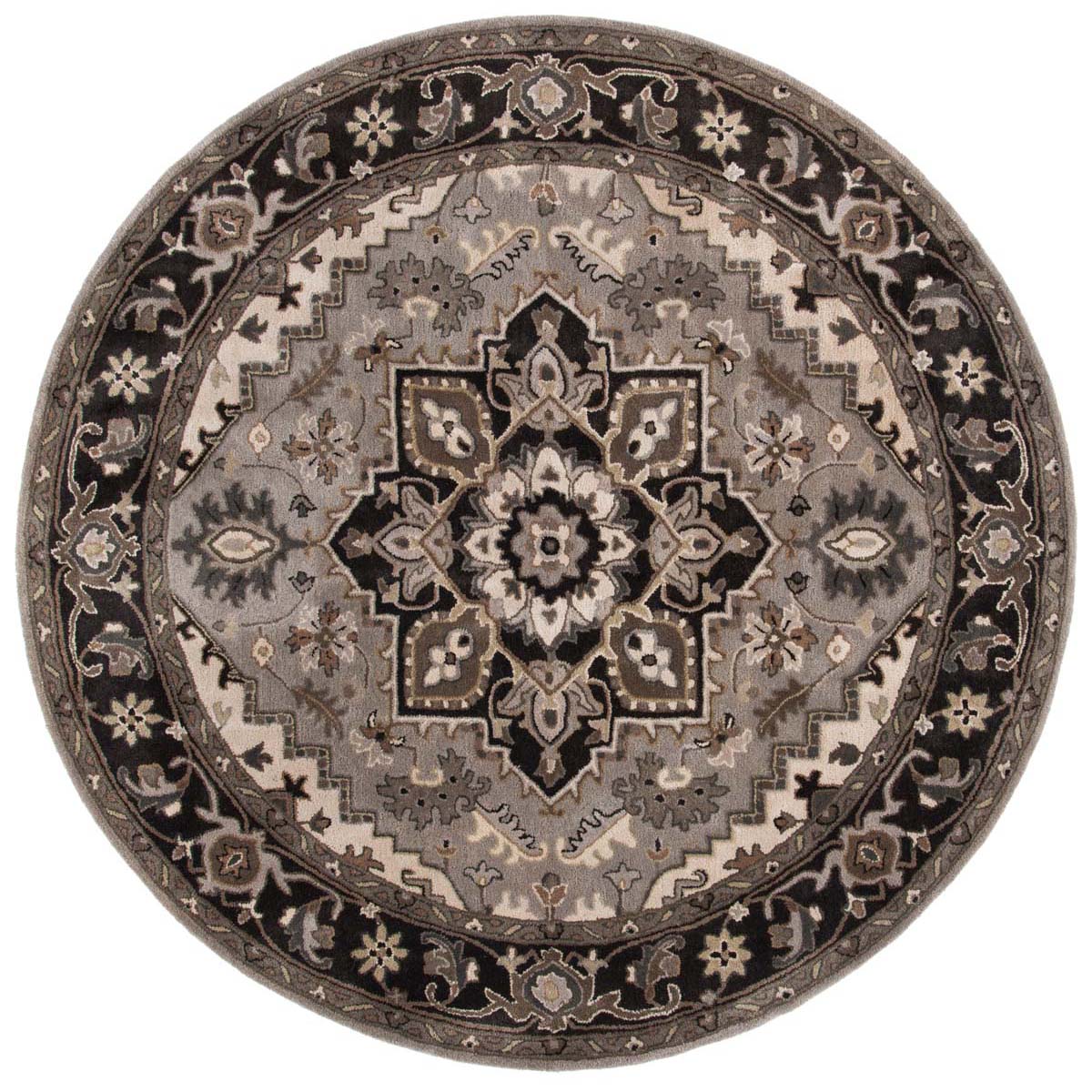 Safavieh Royalty 700 Rug, ROY700 - Silver / Charcoal