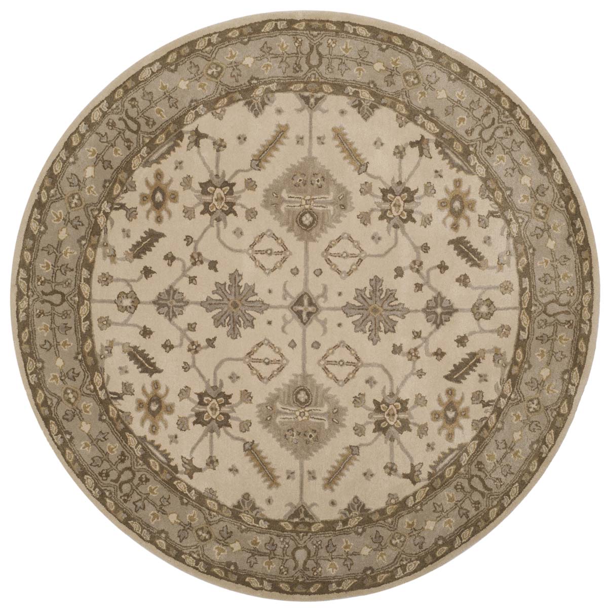 Safavieh Royalty 870 Rug, ROY870 - Cream / Light Grey