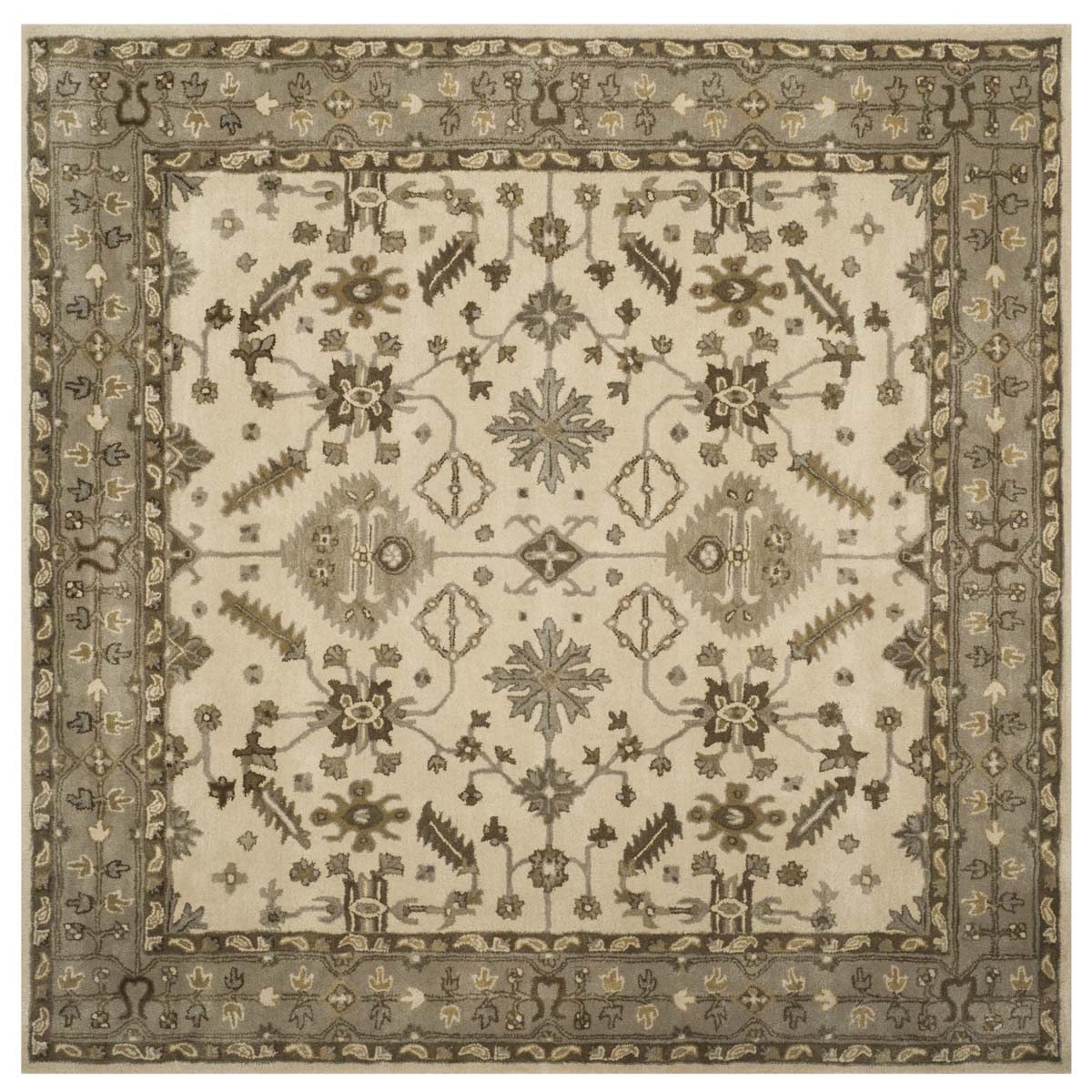 Safavieh Royalty 870 Rug, ROY870 - Cream / Light Grey