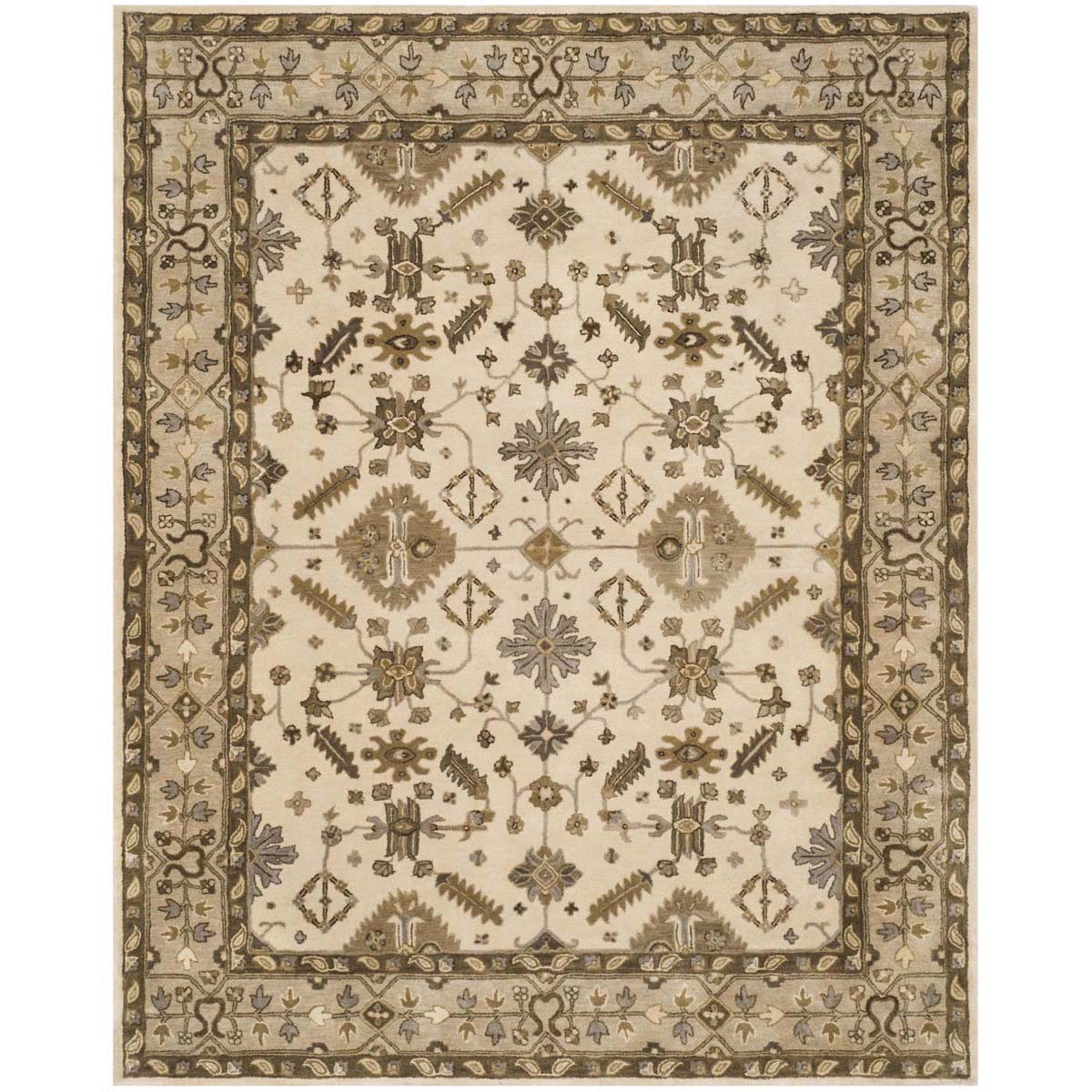 Safavieh Royalty 870 Rug, ROY870 - Cream / Light Grey