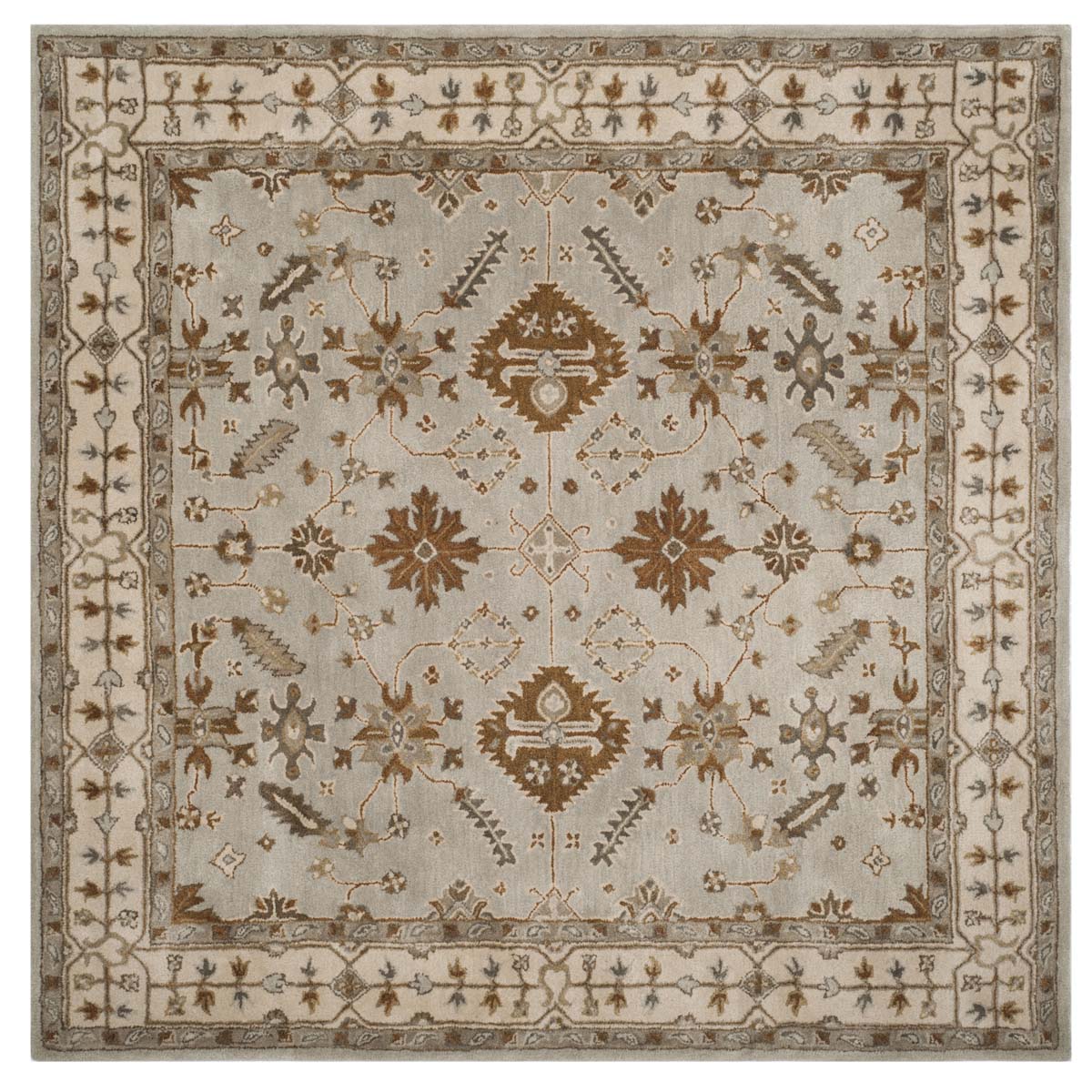 Safavieh Royalty 870 Rug, ROY870 - Light Grey / Cream