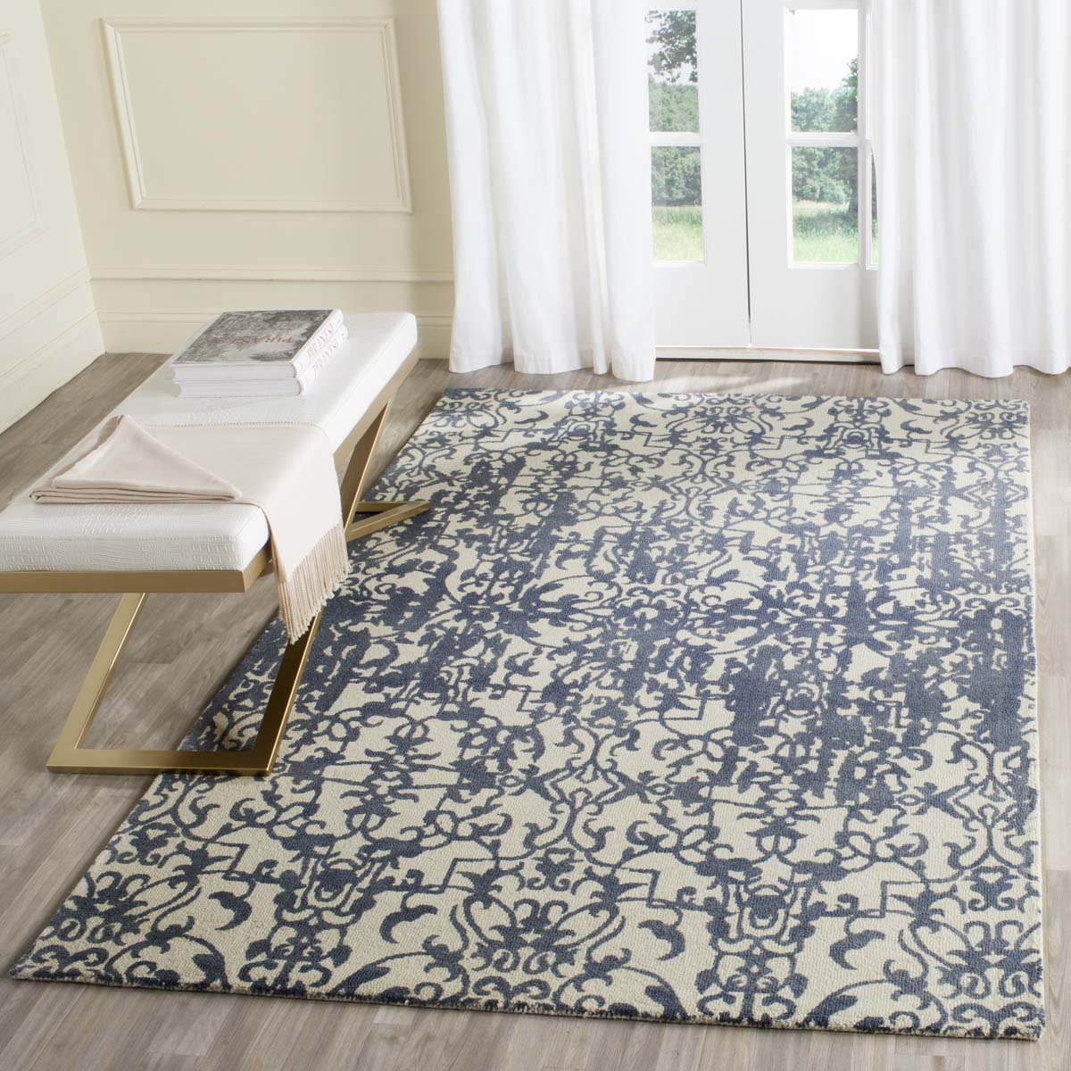 Safavieh Restoration Vintage 101 Rug, RVT101 - Ivory / Blue