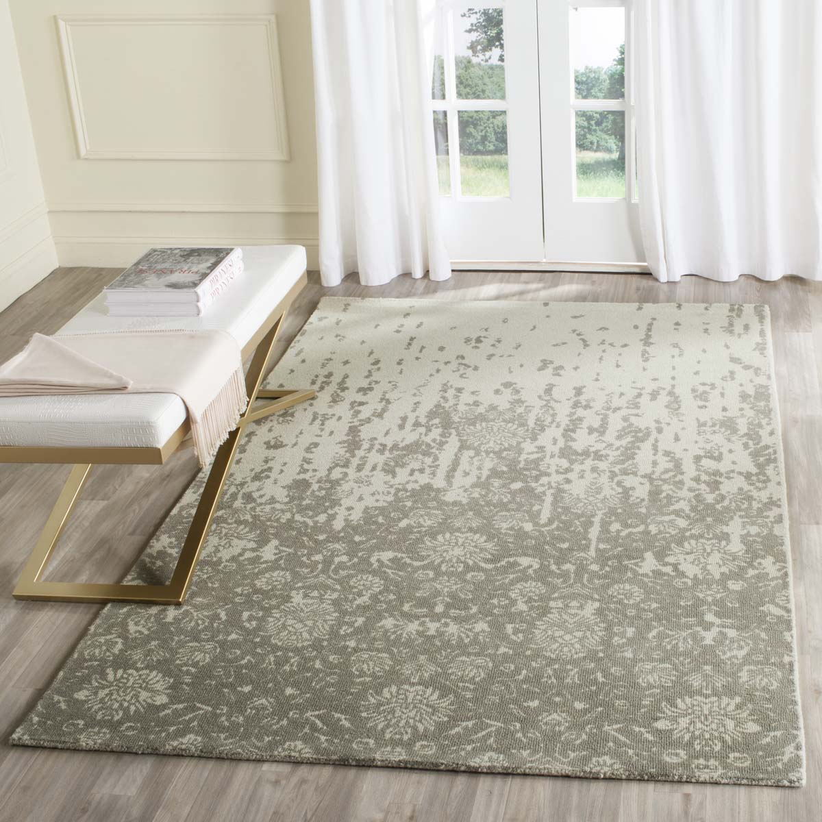 Safavieh Restoration Vintage 104 Rug, RVT104 - Light Sage / Grey