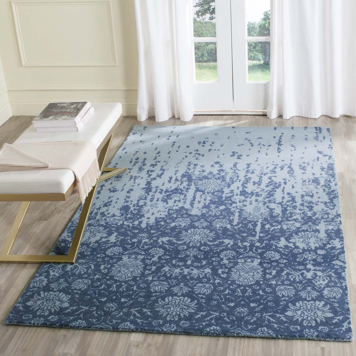 Safavieh Restoration Vintage 104 Rug, RVT104 - Blue / Dark Blue