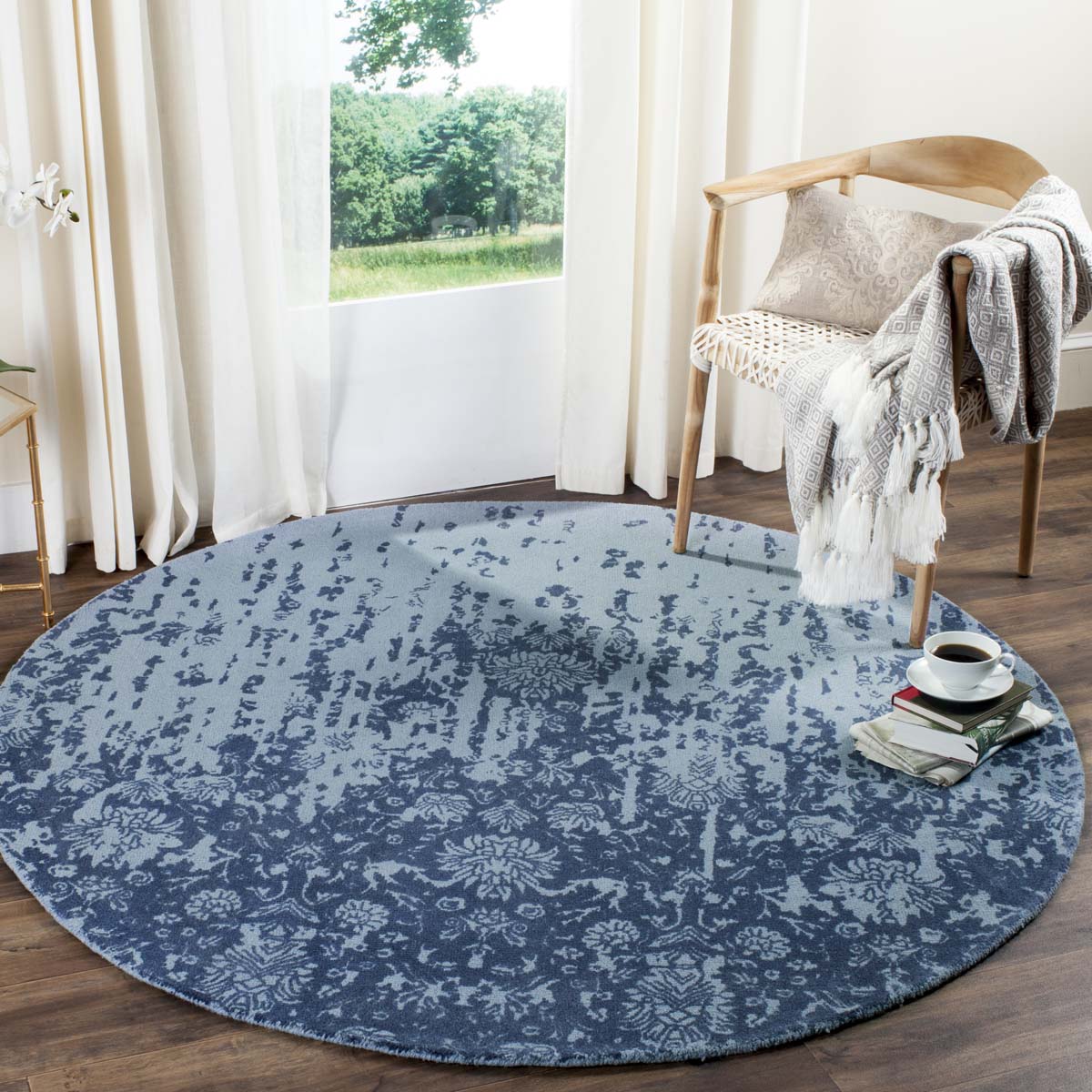 Safavieh Restoration Vintage 104 Rug, RVT104 - Blue / Dark Blue