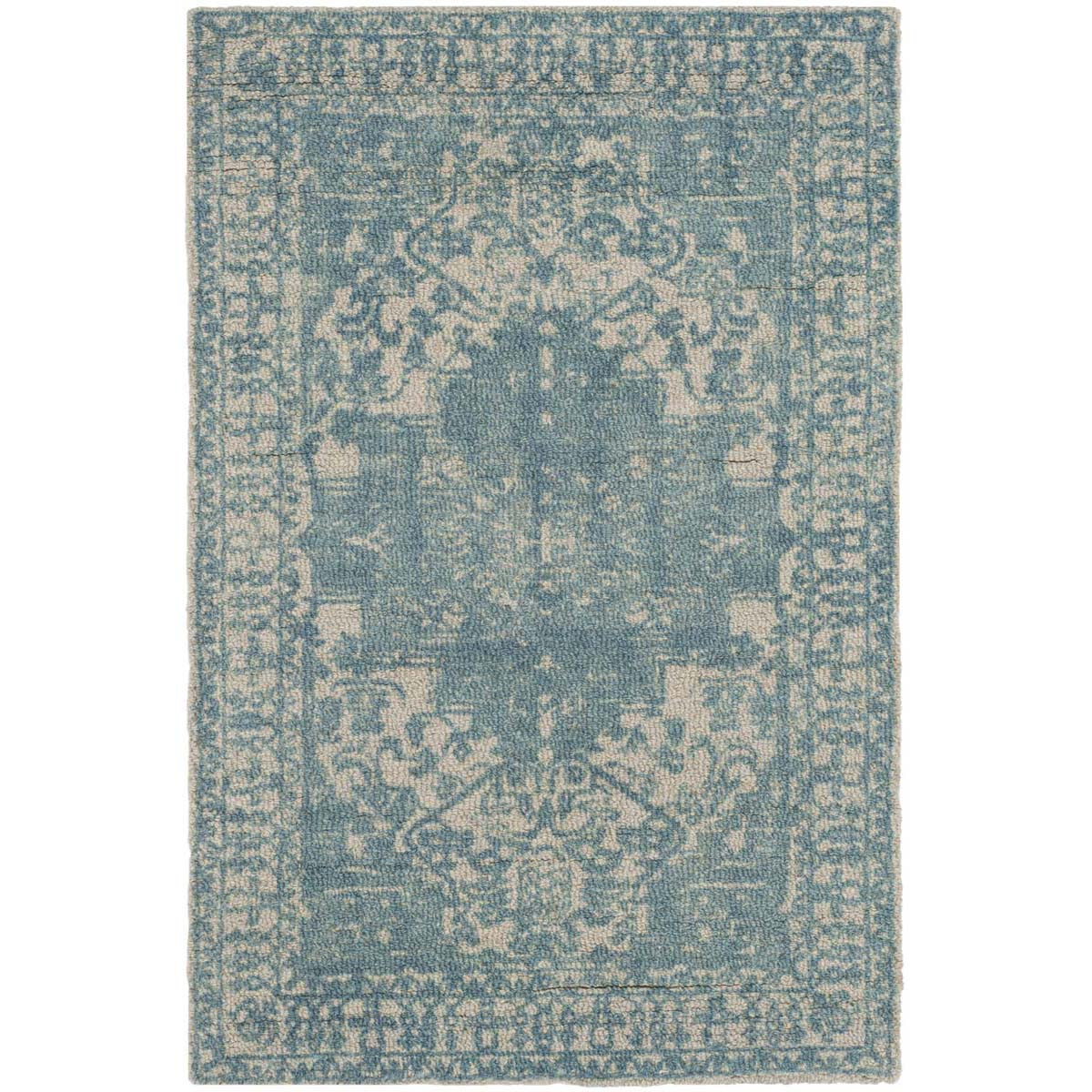 Safavieh Restoration Vintage 421 Rug, RVT421 - Ivory / Turquoise