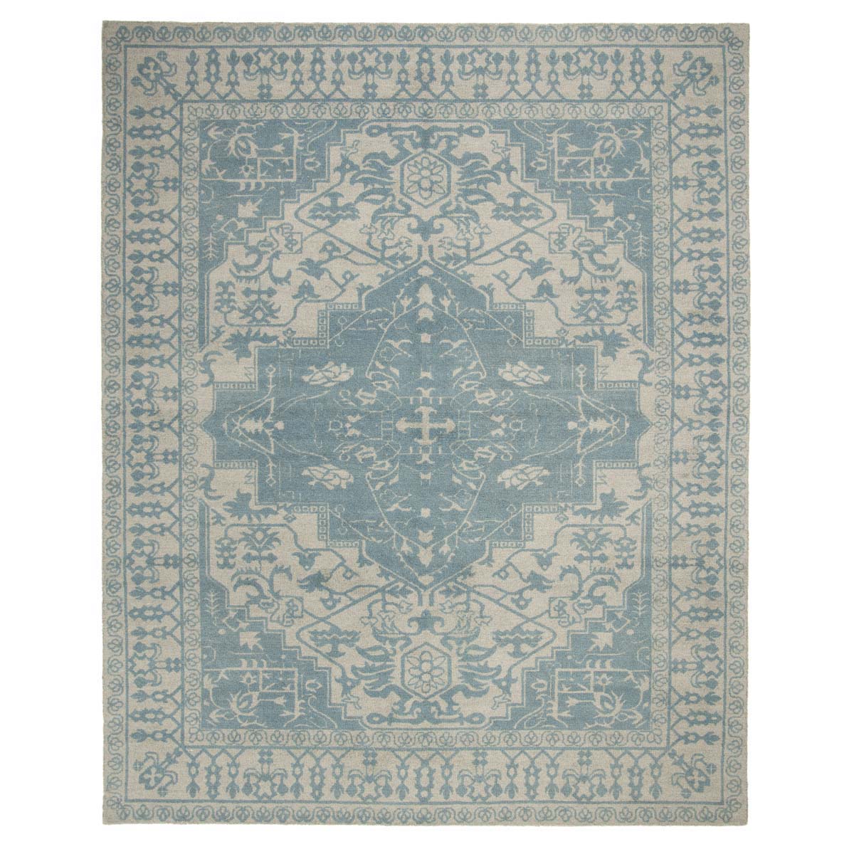 Safavieh Restoration Vintage 421 Rug, RVT421 - Ivory / Turquoise