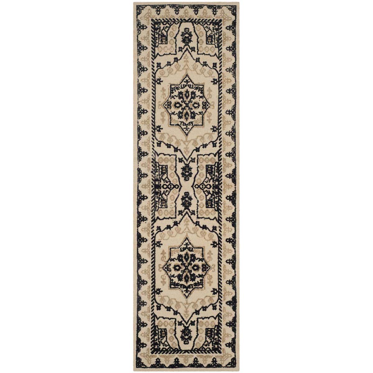 Safavieh Restoration Vintage 424 Rug, RVT424 - Ivory / Charcoal