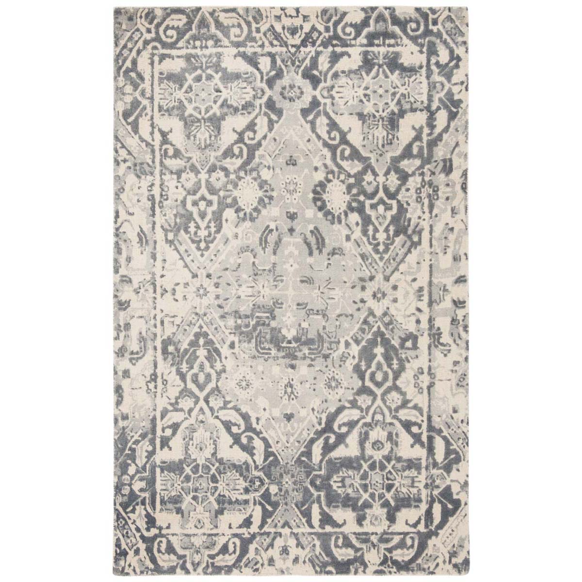 Safavieh Restoration Vintage 532 Rug, RVT532 - Charcoal / Ivory