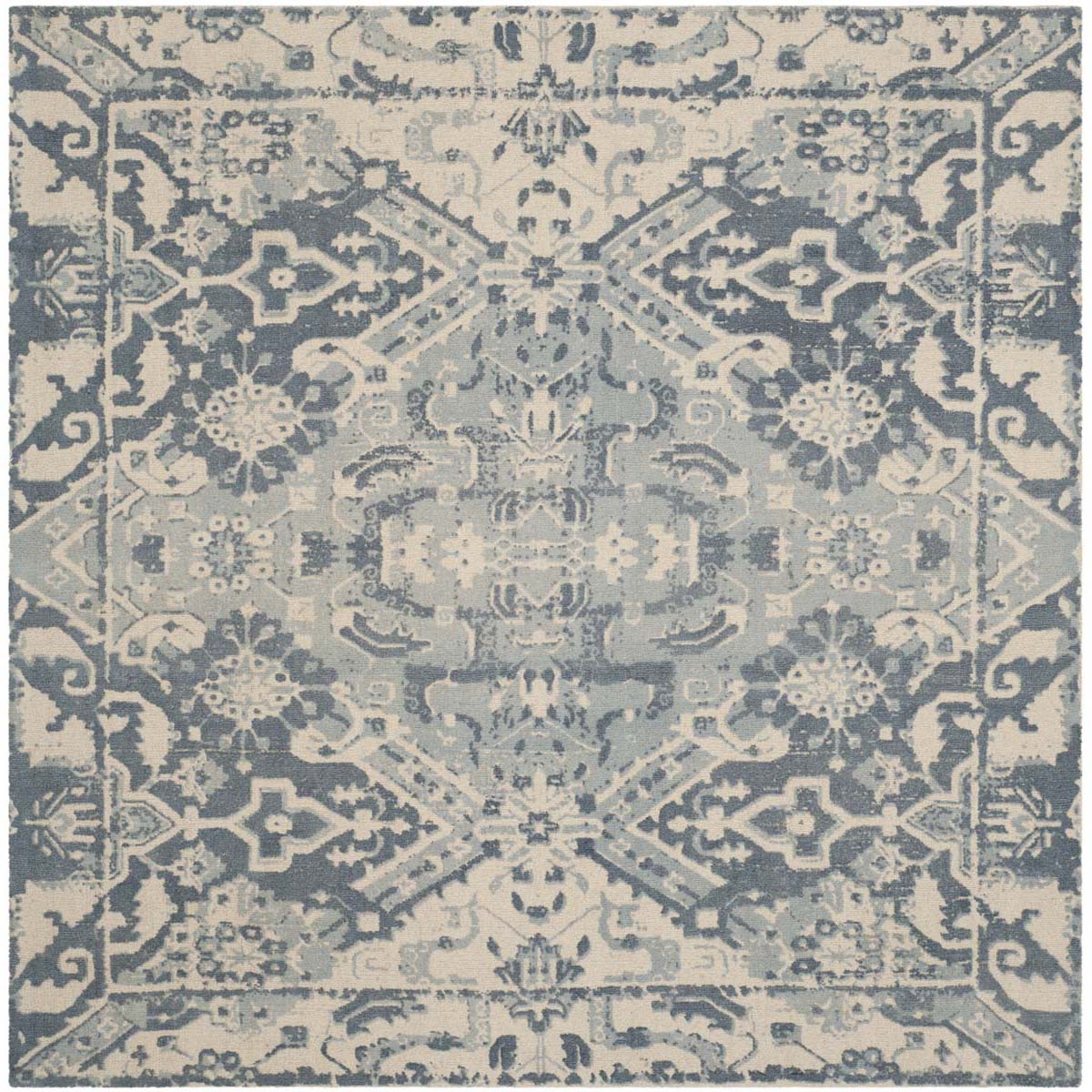 Safavieh Restoration Vintage 532 Rug, RVT532 - Charcoal / Ivory