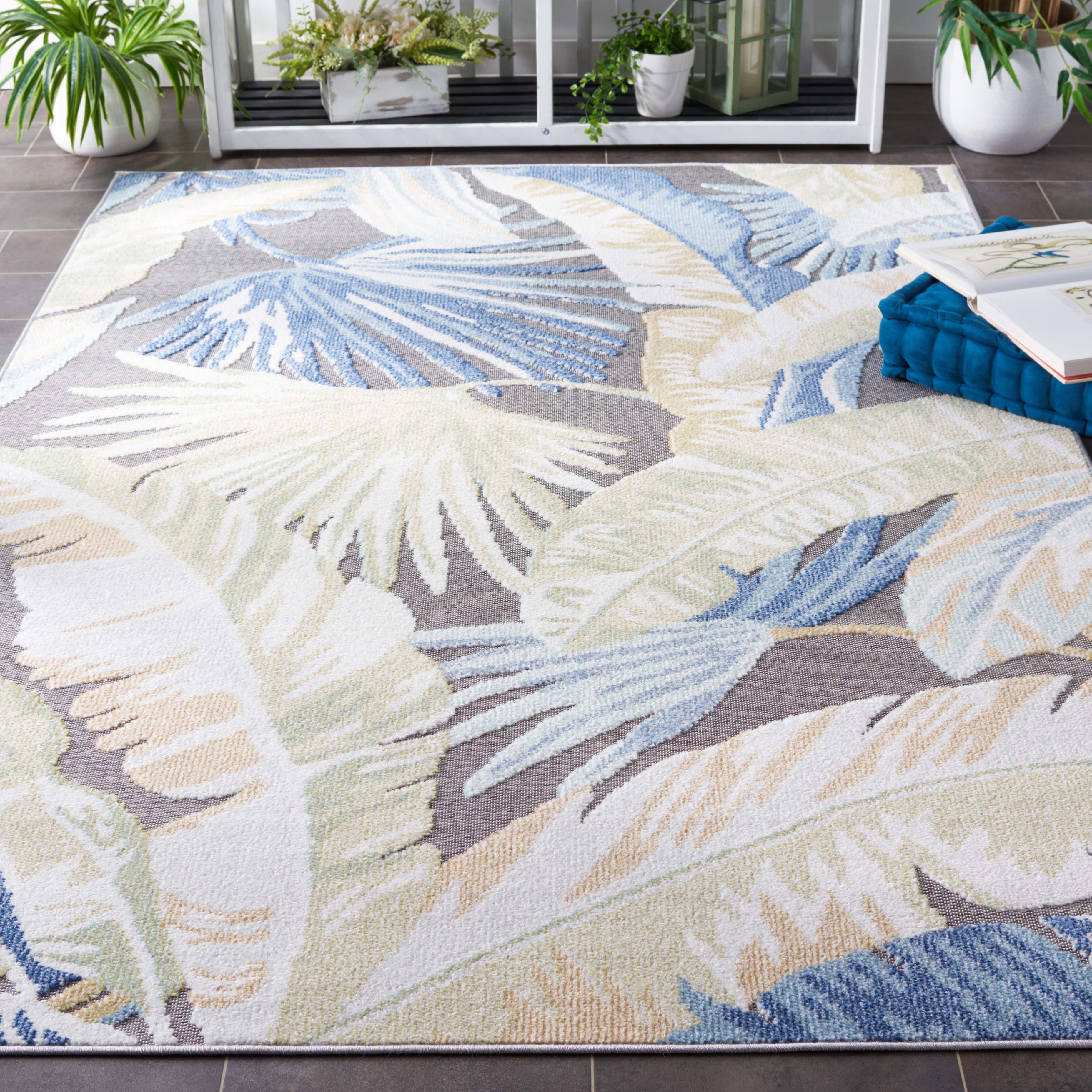 Safavieh Sarasota 106 Rug, SAR106 - Light Green / Navy