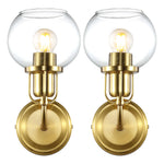 Satin Brass/Clear (Set of 2) - Satin Brass/Clear (Set of 2)