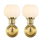 Satin Brass/Opal (Set of 2) - Satin Brass/Opal (Set of 2)