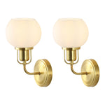 Satin Brass/Opal (Set of 2) - Satin Brass/Opal (Set of 2)