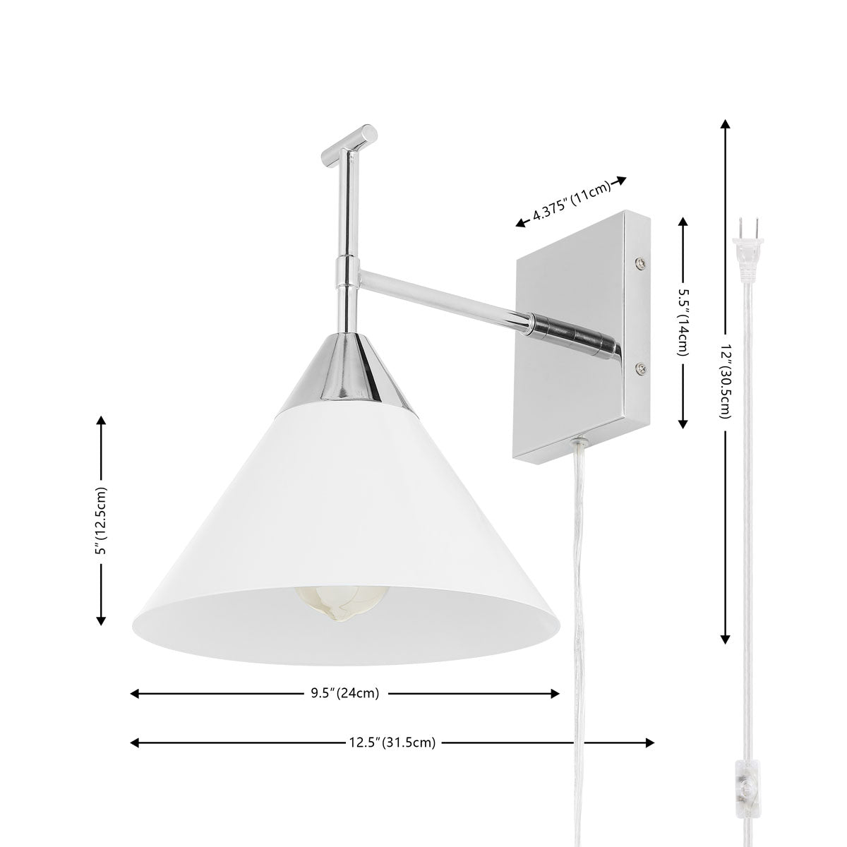 Chrome / White - Chrome / White