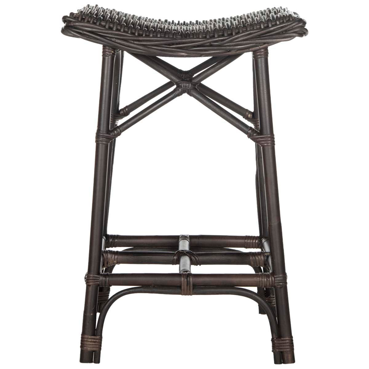 Safavieh Amara Wicker Bar Stool , SEA7012 - Brown