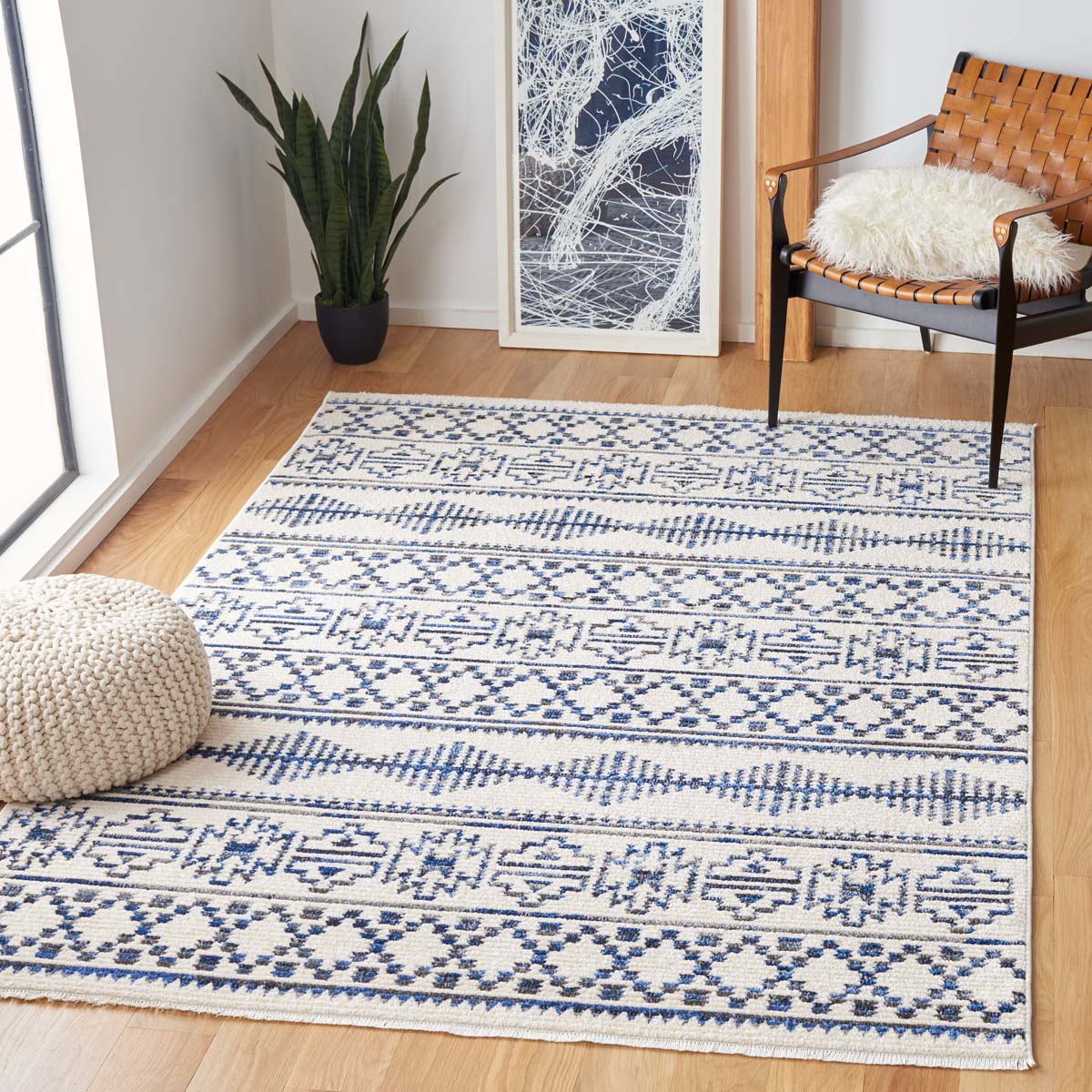 Safavieh Sedona 807 Rug, SED807 - Ivory / Dark Grey