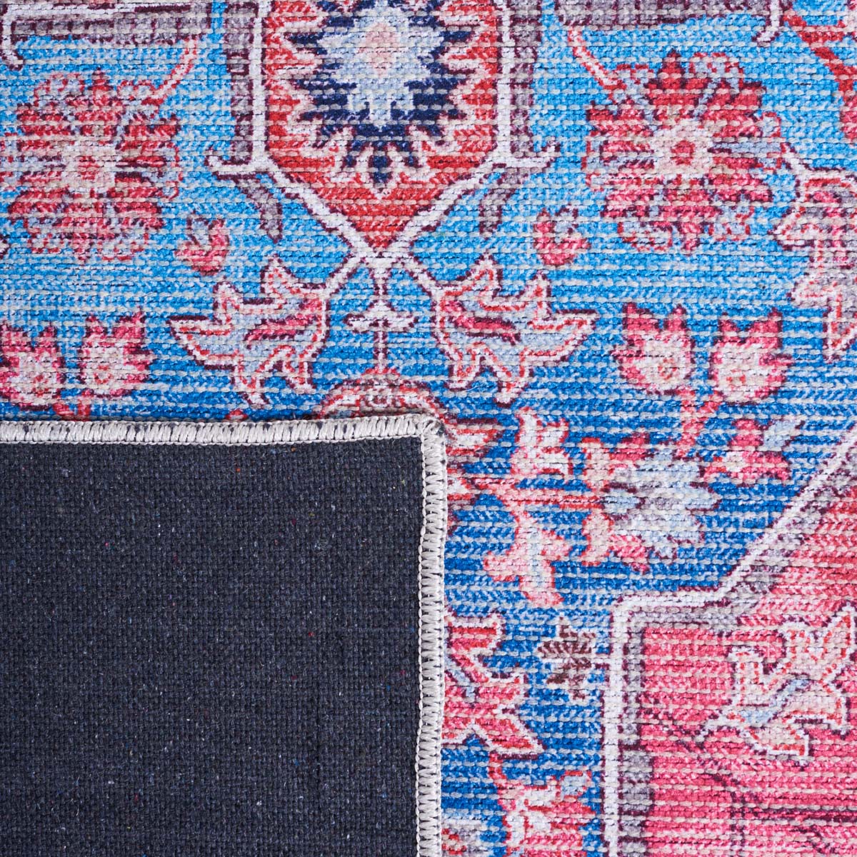 Safavieh Serapi Machine Washable 369 Rug, SEP369 - Blue / Rust