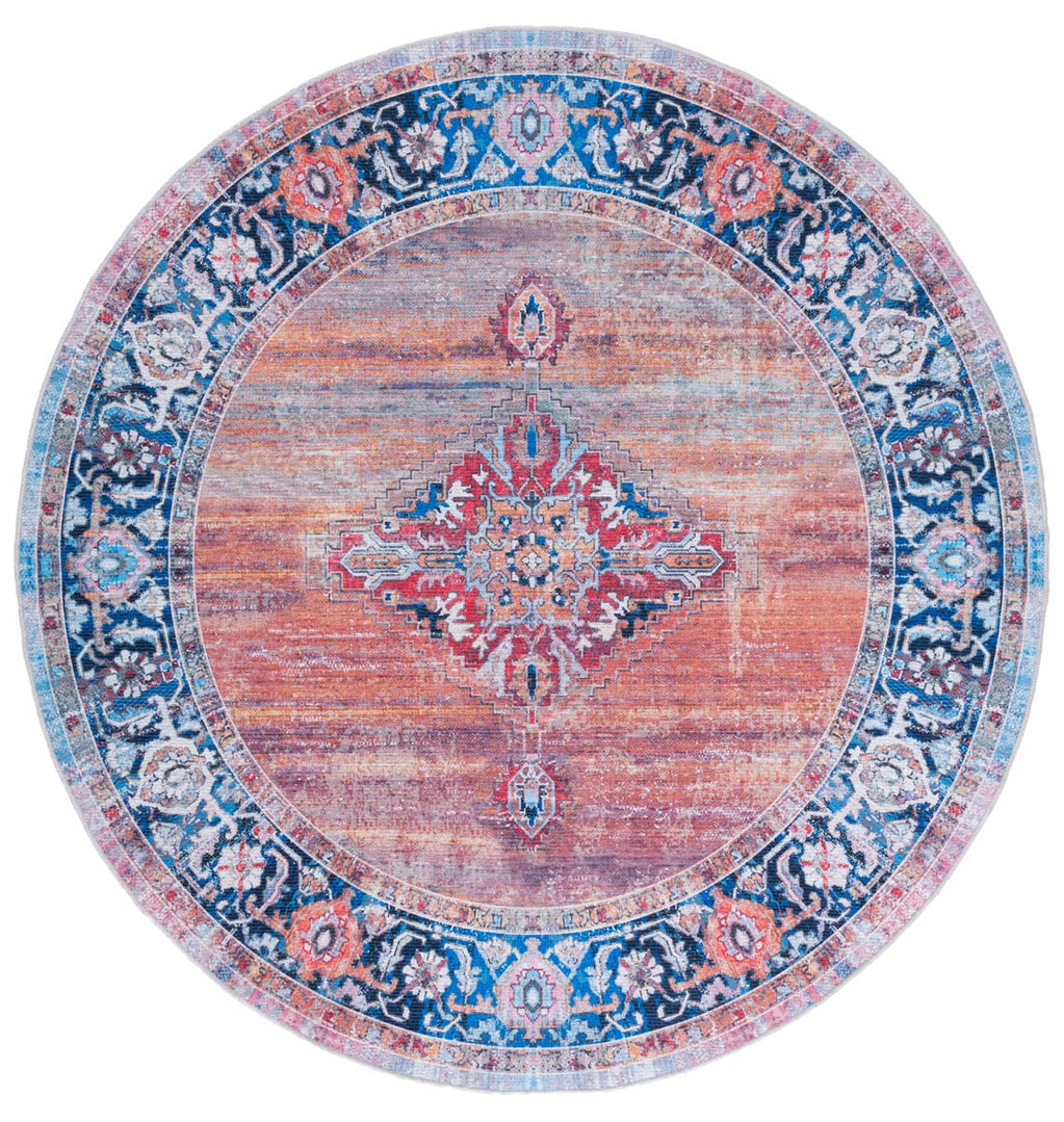 Safavieh Serapi Machine Washable 376 Rug, SEP376 - Rust / Navy