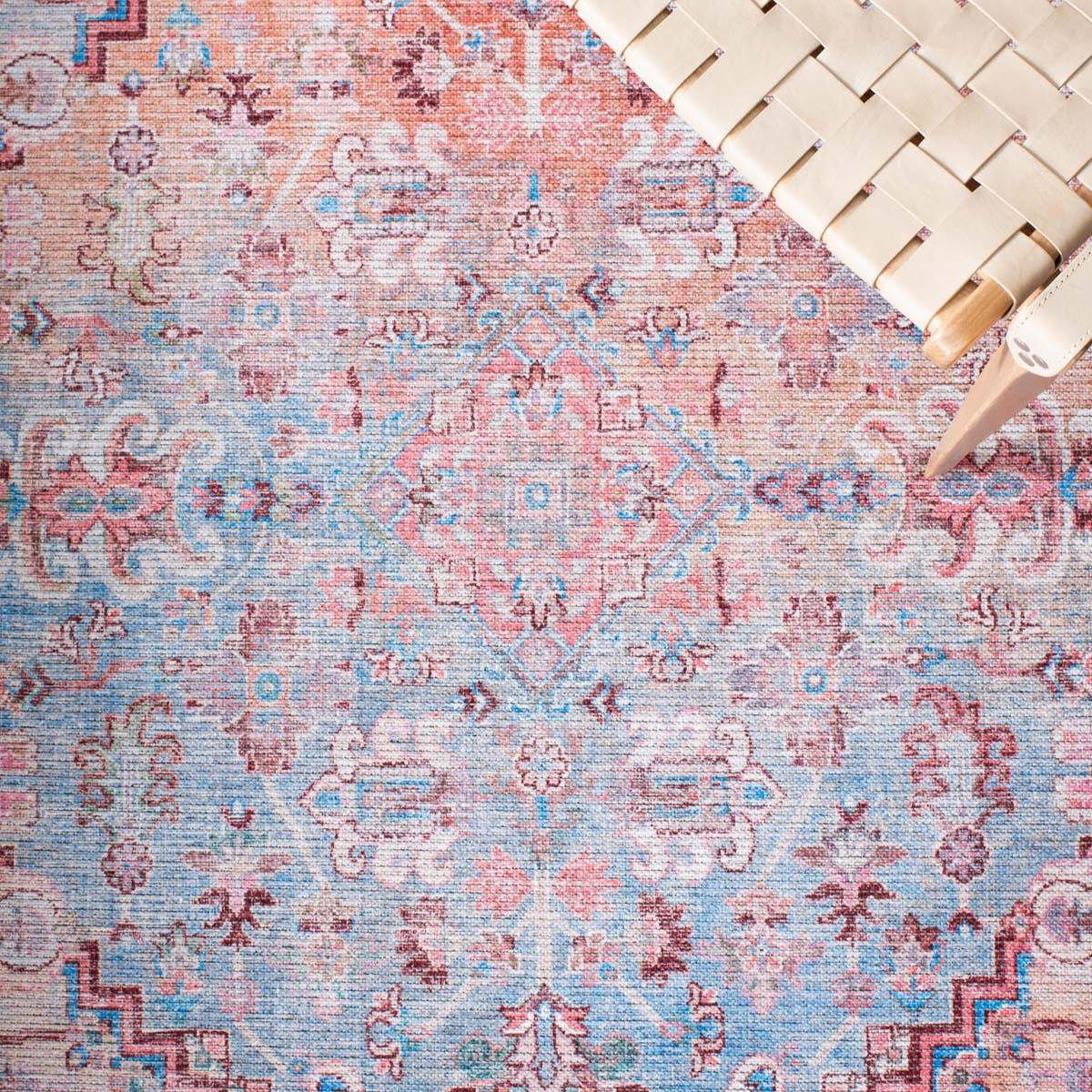 Safavieh Serapi Machine Washable 515 Rug, SEP515 - Rust / Blue