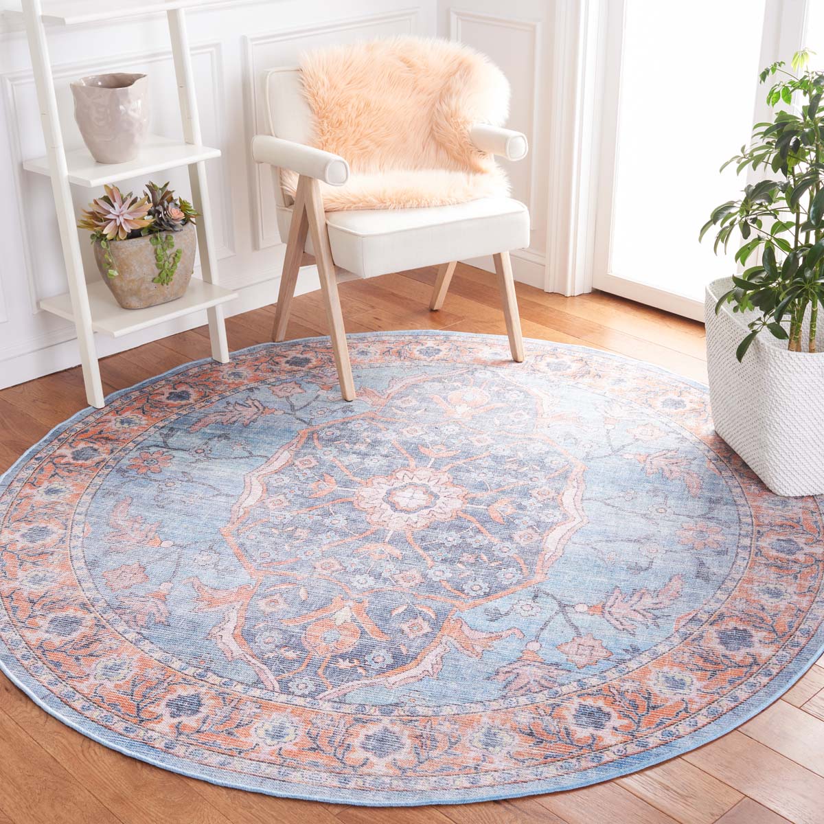 Safavieh Serapi Machine Washable 540 Rug, SEP540 - Blue / Orange